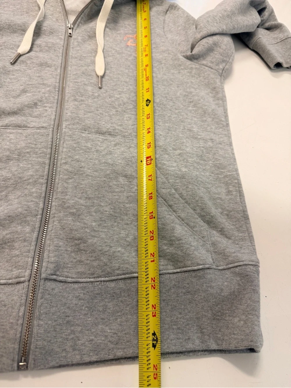 Peloton Grey Zip-Up Hooded Jacket with Logo and Star small